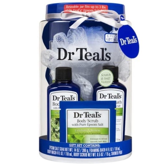 Dr. Teal's Epsom Salt Eucalyptus & Spearmint Regimen Set with Reusable Container - Picture 2 of 4